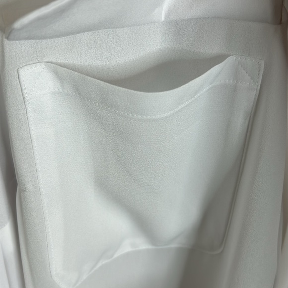 NWT 2X Long Sleeve Blouse - Color White. see Through Sheer - Picture 4 of 6